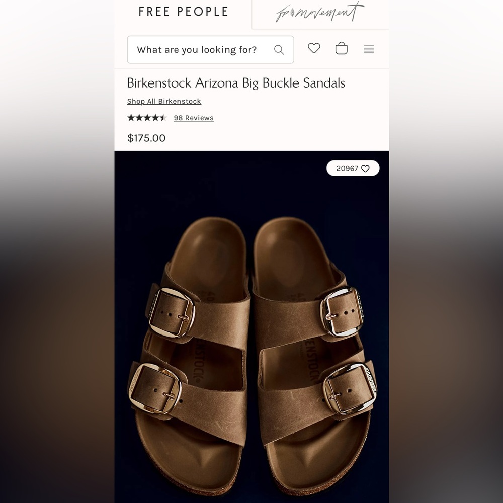 Birkenstock Women’s Arizona Big Buckle Slide Sandals